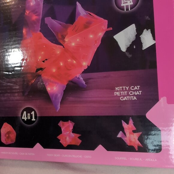 Creatto Starlight Kitty Cat Thames & Kosmos 2020 Pink LED Light Up 3D Puzzle - Picture 3 of 14